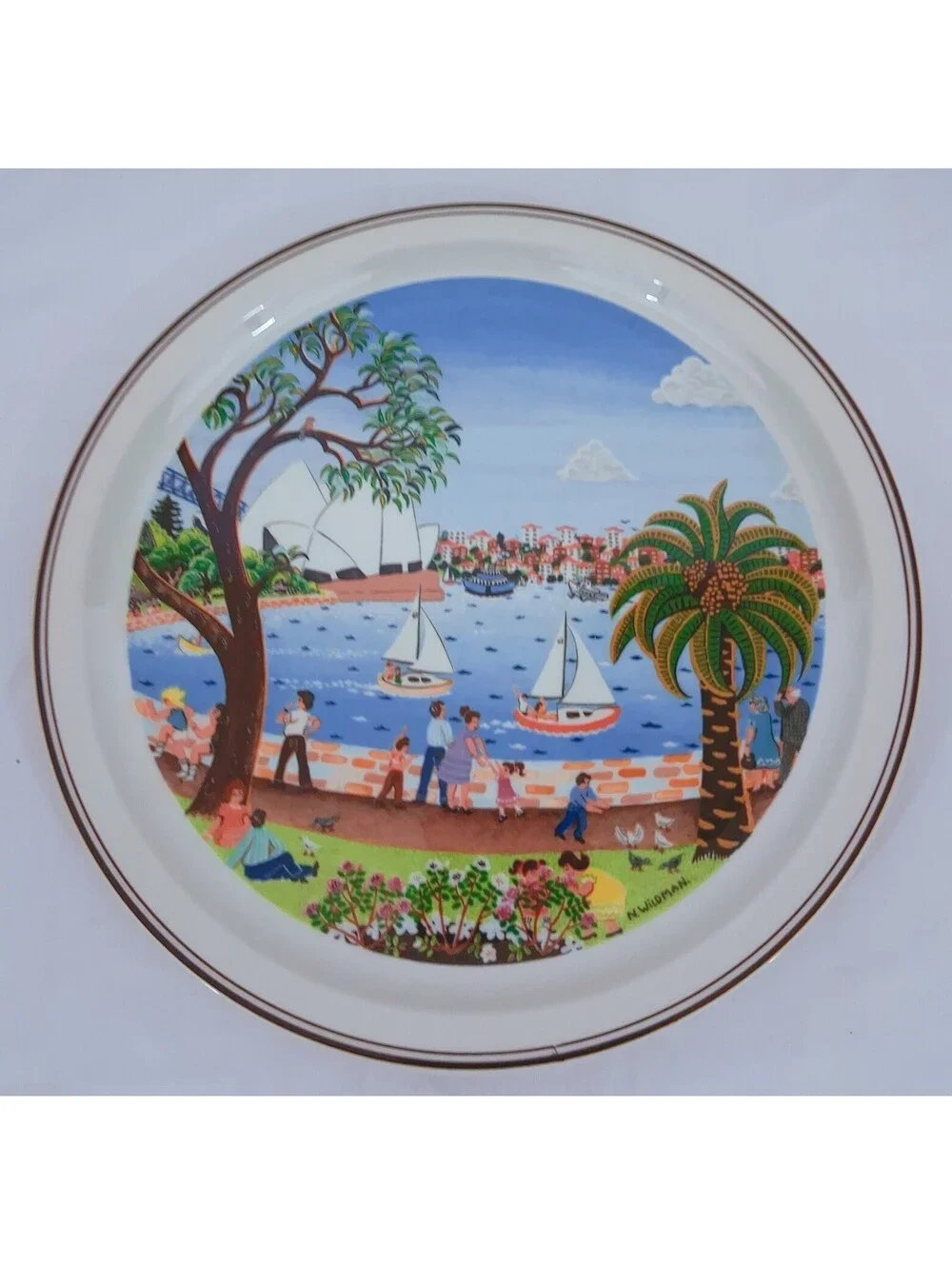 SYDNEY Harbour Scenes of AUSTRALIA  Plate 1 Box Narelle Wildman VILLEROY & BOCH